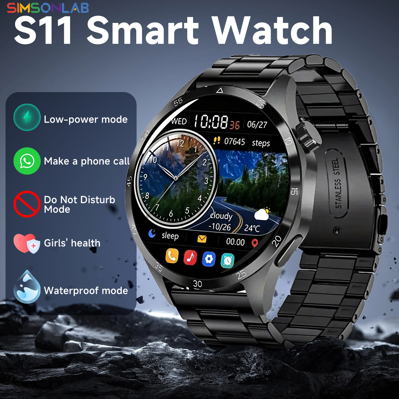 Health Wellness Trends 2026 - New Smartwatch Android IOS 1.52'' Wristwatch
