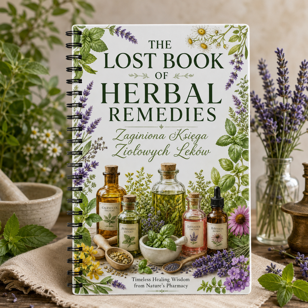 Health Wellness Journal - Herbal Remedies & Natural Healing Journal,