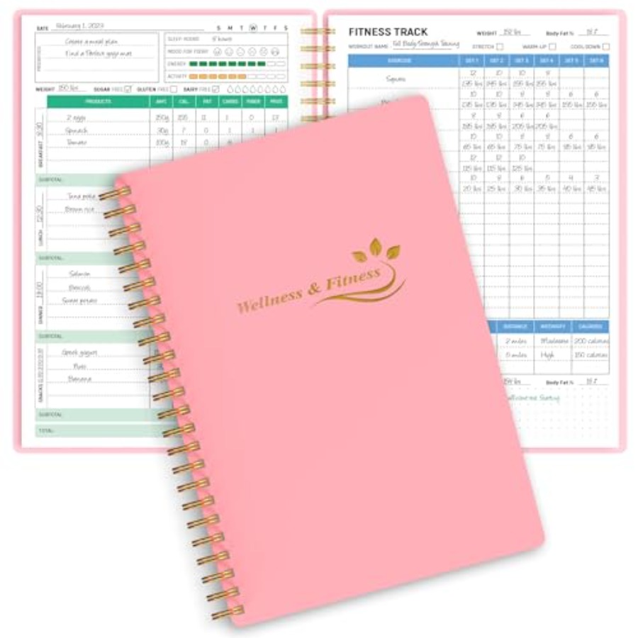 Health Wellness Journal - Wellness Planner and Fitness Log -