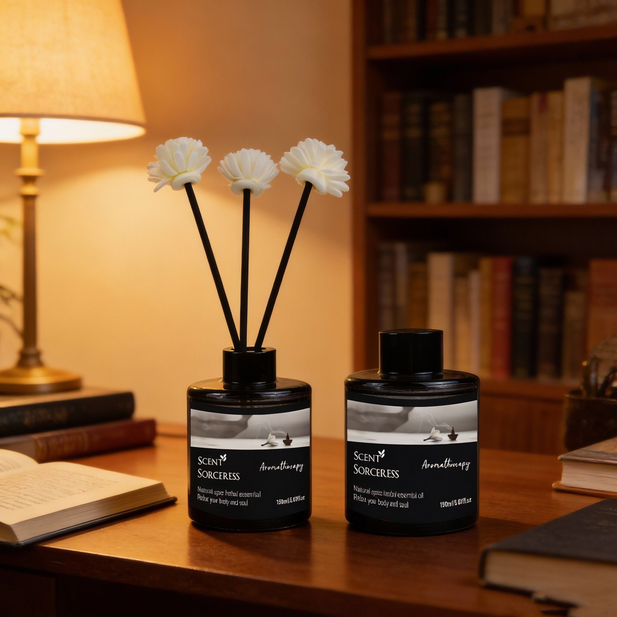 Aromatherapy Diffuser - 150ml Rattan Reed Diffuser Sets Fragrance