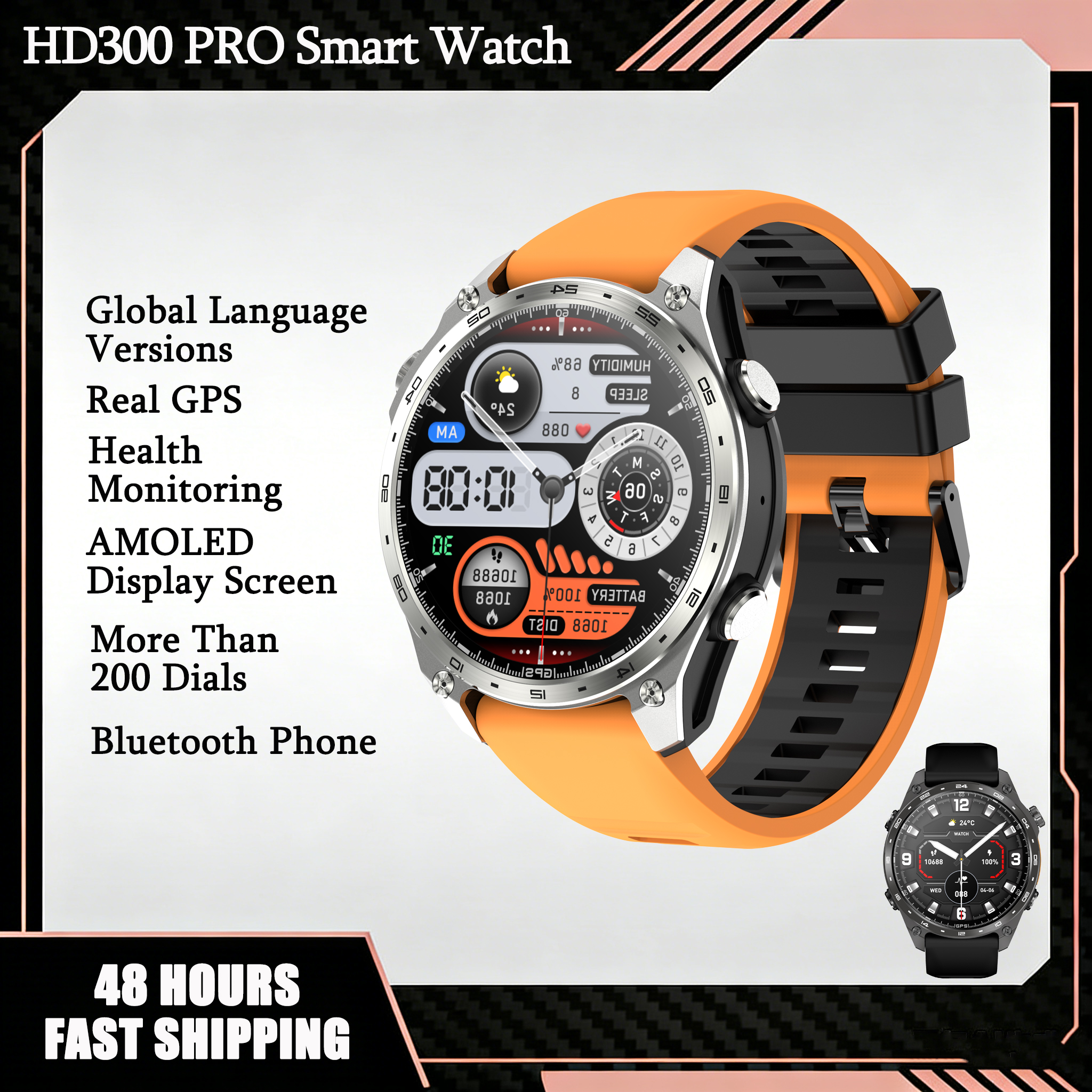 Health Wellness Trends 2026 - GPS Smart Watch for Outdoor HD300Pro