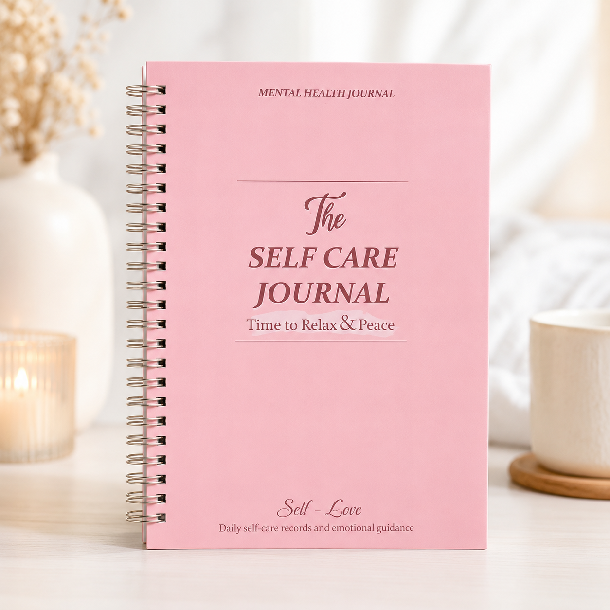Health Wellness Journal - Daily Self-Care Journal, 5-Minute Guided Mental