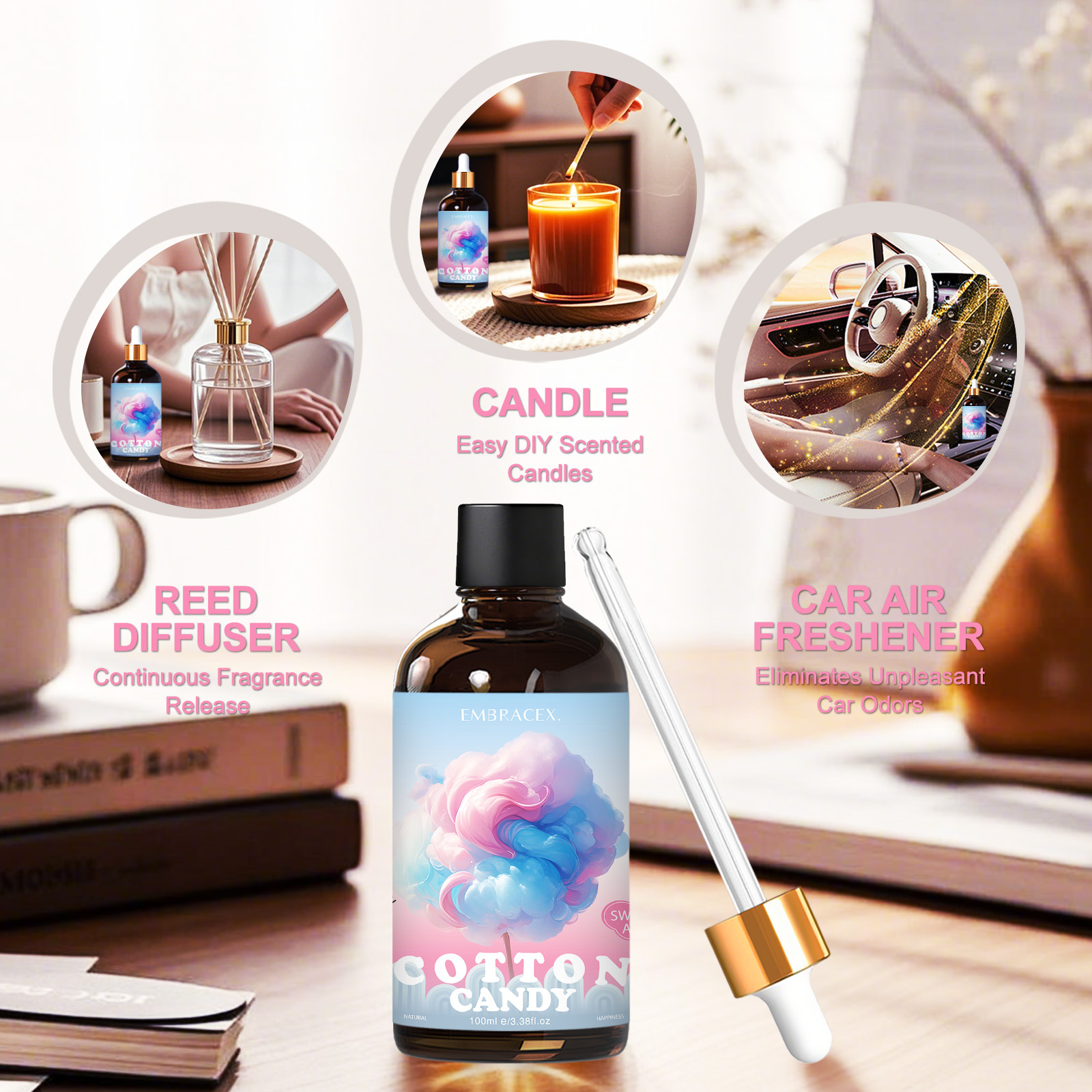 100ml Cotton Candy Essential O - Aromatherapy Diffuser 리뷰 및 가격