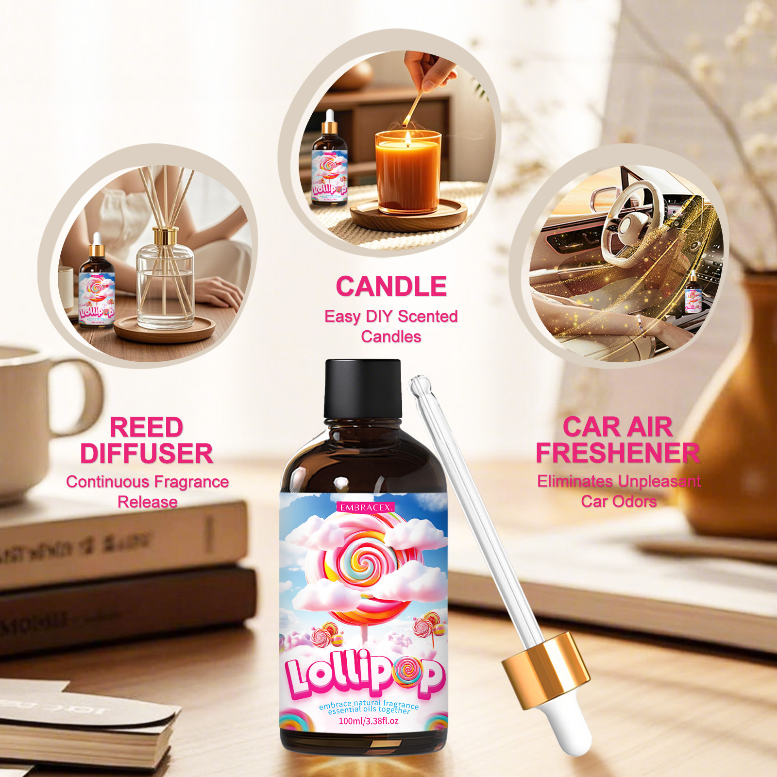 100ml Lollipop Essential Oil F - Aromatherapy Diffuser 리뷰 및 가격