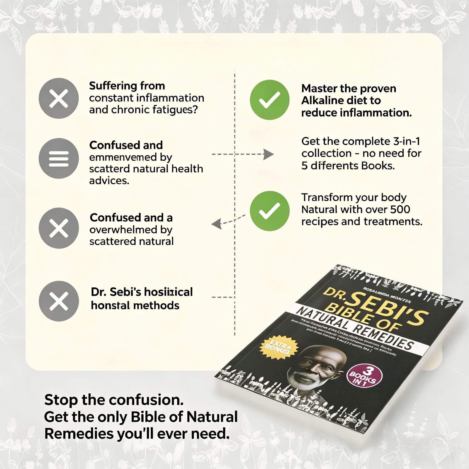 Dr. Sebi's Bible of Natural Re - Holistic Health & Wellness 리뷰 및 가격