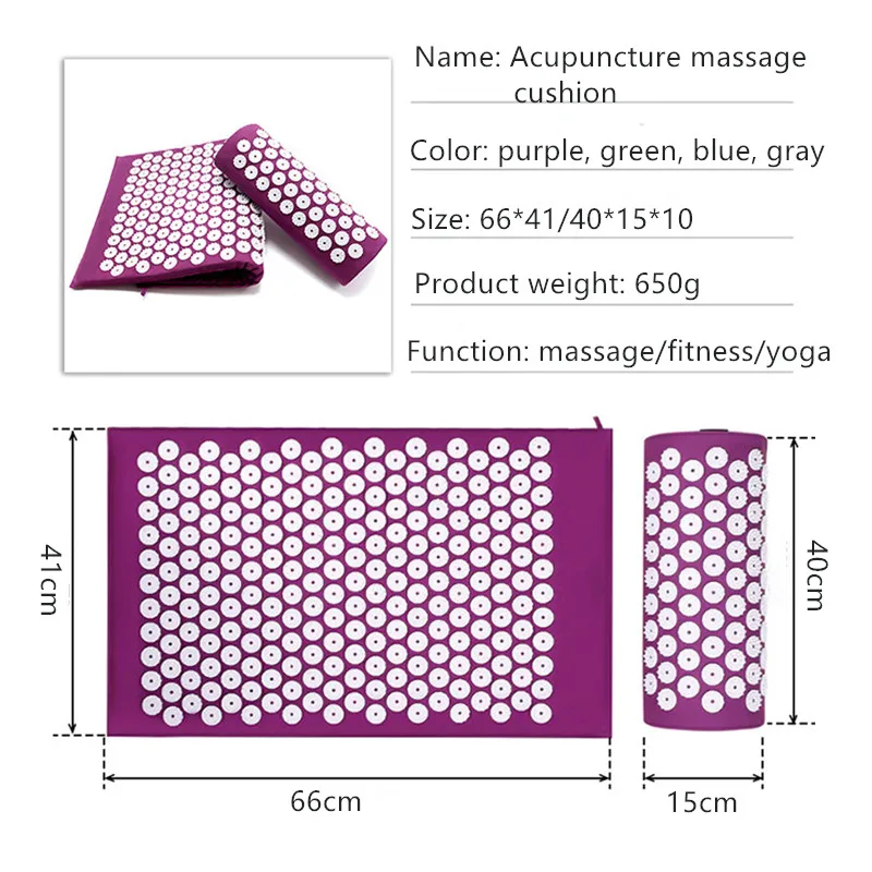 Massager Yoga Mat Cushion acup - Acupressure Mat Set 리뷰 및 가격