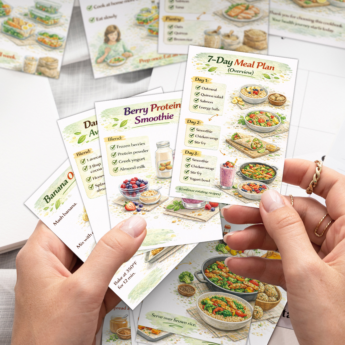 24pcs Cooking Recipe Cards Wit - Health Wellness Items 리뷰 및 가격