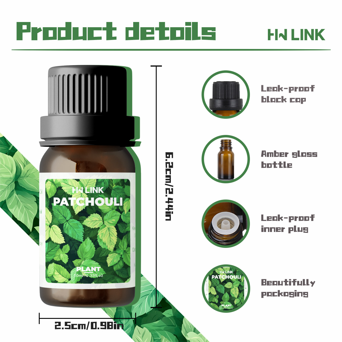 10ml Patchouli Essential Oils  - Aromatherapy Diffuser 리뷰 및 가격