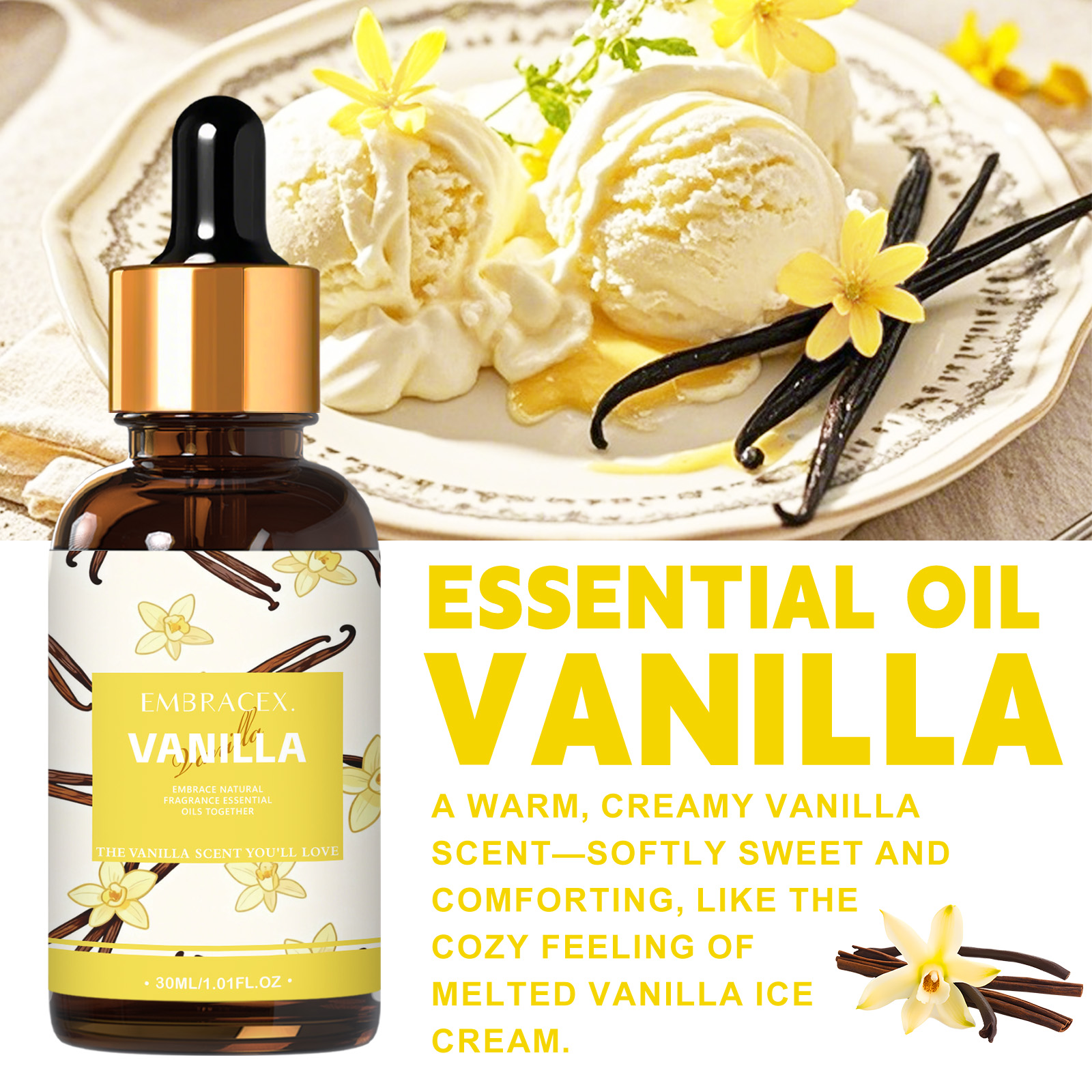 30ml Vanilla Essential Oil Per - Aromatherapy Diffuser 리뷰 및 가격