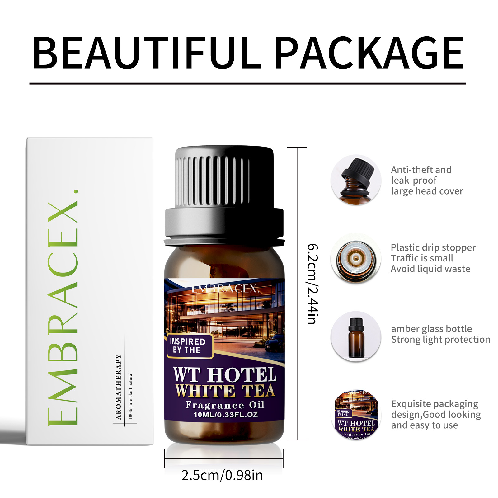 10ml Hotel White Tea Essential - Aromatherapy Diffuser 리뷰 및 가격