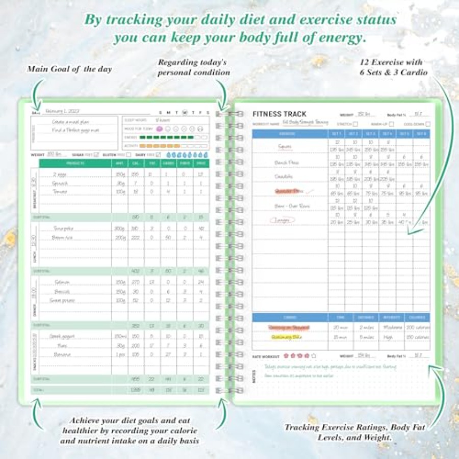 Wellness Planner and Fitness L - Health Wellness Journal 리뷰 및 가격