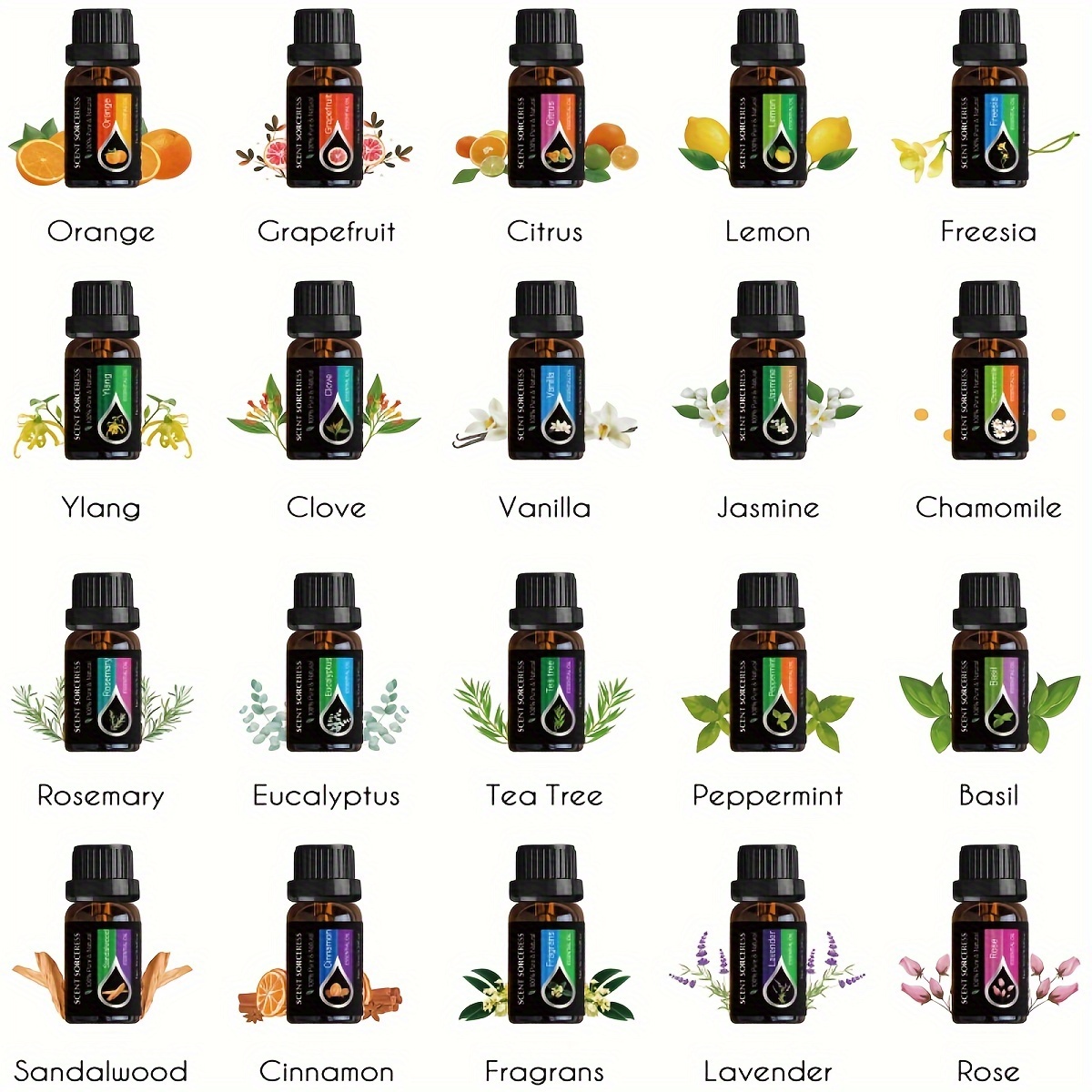 20pcs/set Essential Oil Set La - Aromatherapy Diffuser 리뷰 및 가격