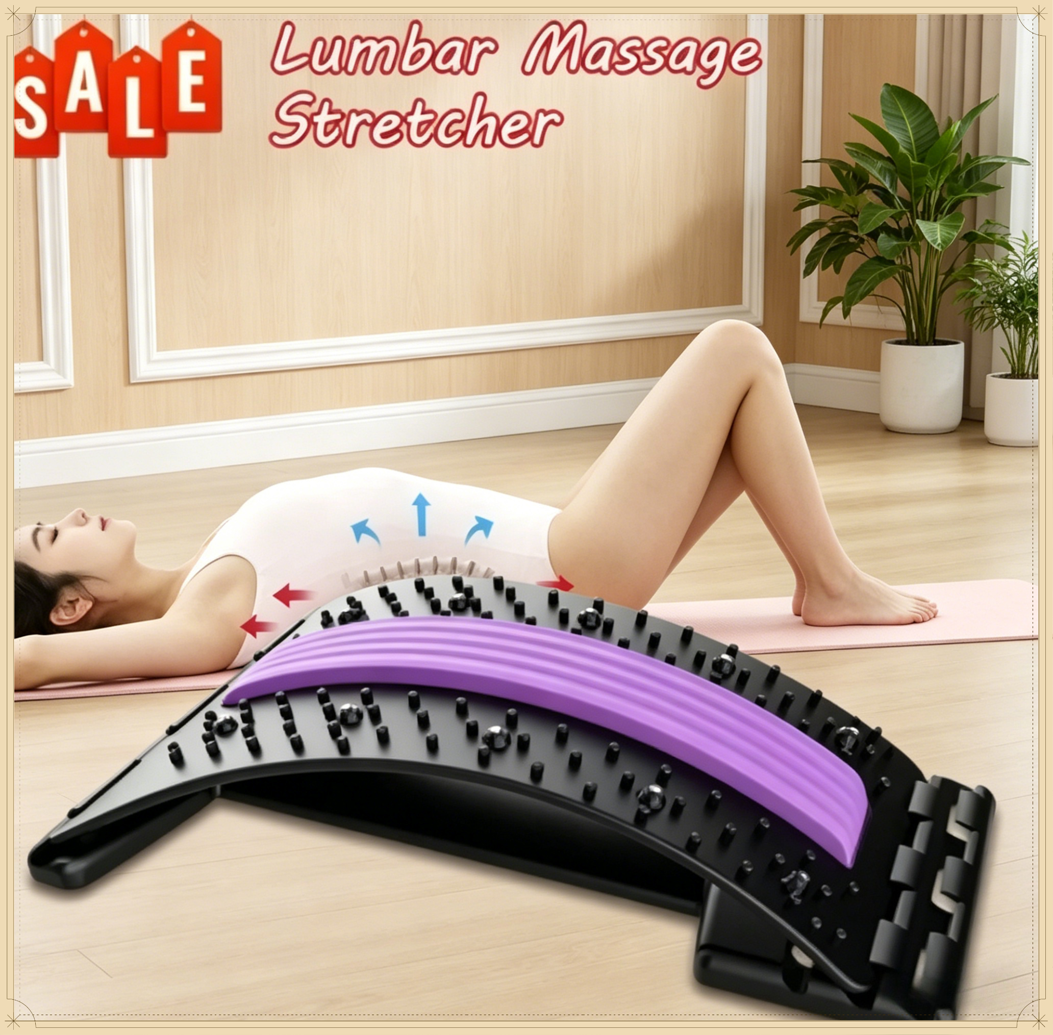 Yoga Fitness Back Stretching T - Back Stretcher Lumbar 리뷰 및 가격
