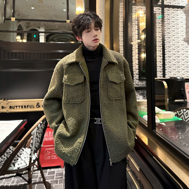 Wool Blend Jacket Man Green Me - Health Wellness And Lifestyle 리뷰 및 가격