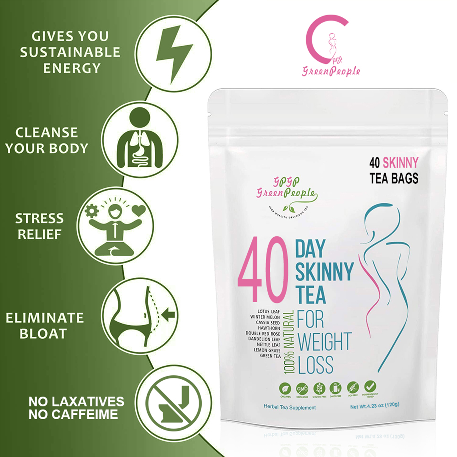 Natural 40 Days Herbal Skinny  - Health Wellness Items 리뷰 및 가격
