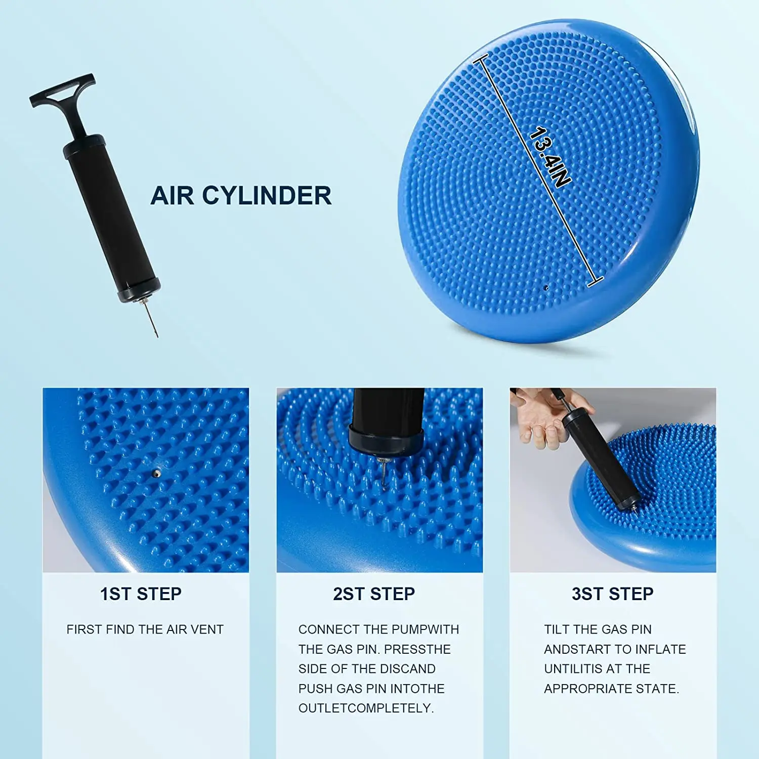 Inflated Air Stability Wobble  - Balance Cushion Disc 리뷰 및 가격