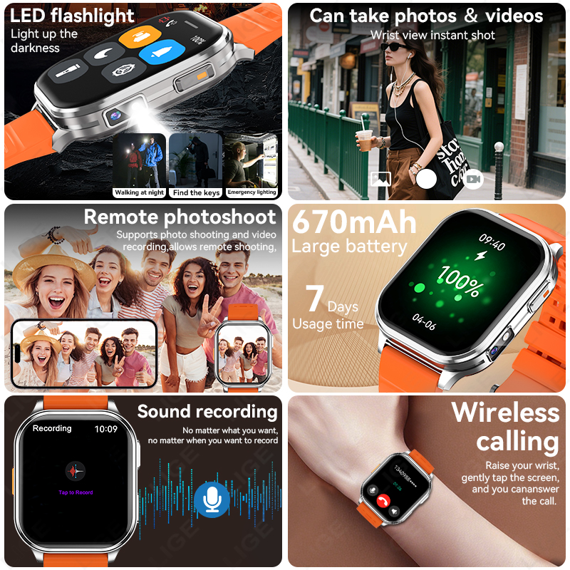 LIGE 2026 Camera Smart Watch M - Health Wellness Trends 2026 리뷰 및 가격