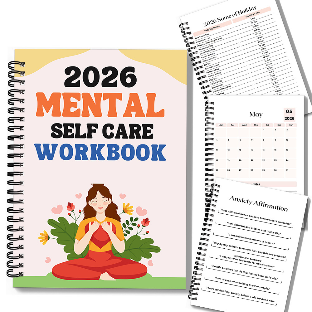 1PC 2026 Mindful Mental Self-C - Health Wellness Journal 리뷰 및 가격