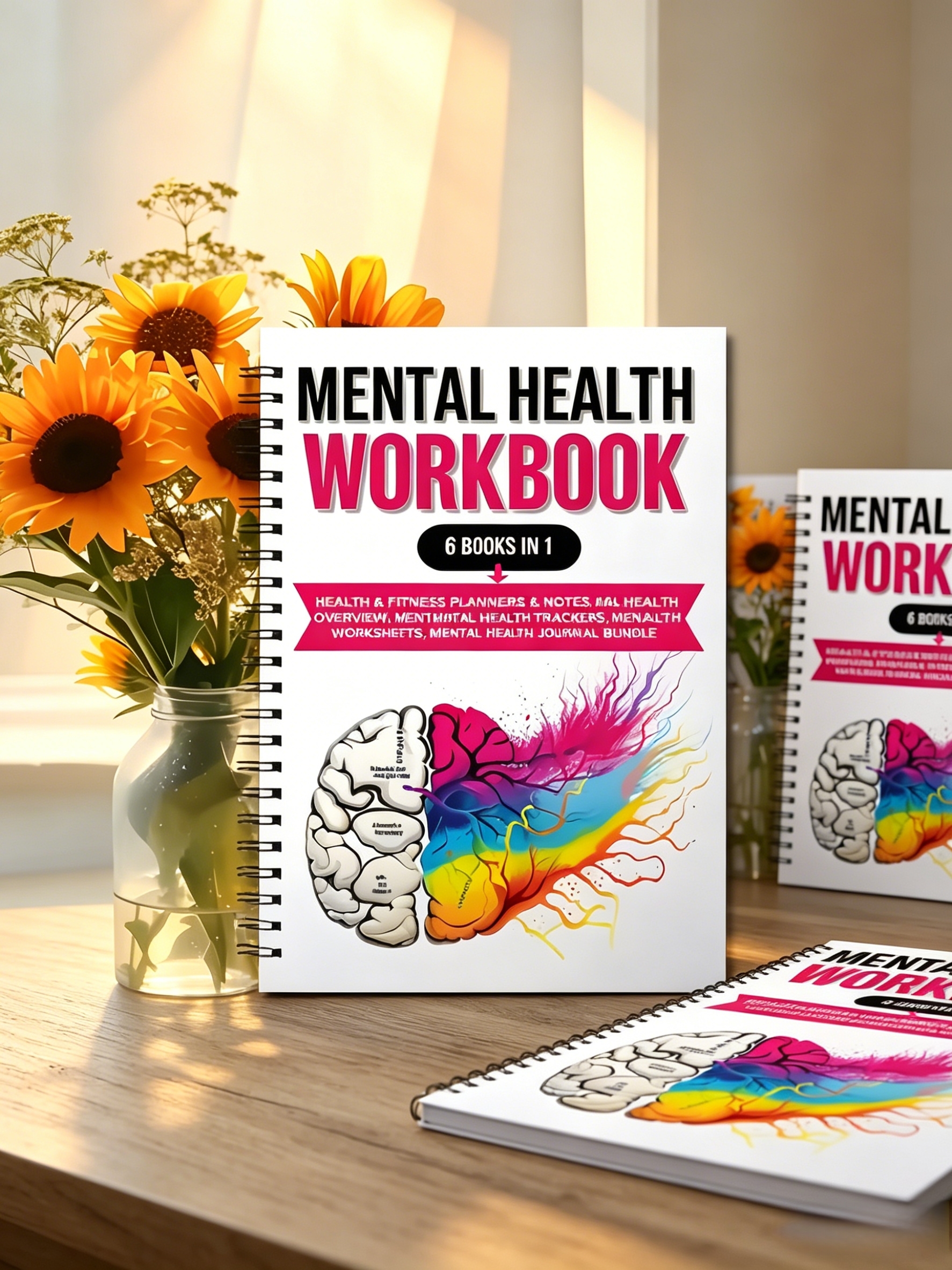 1pcs Mental Health Workbook &  - Health Wellness Journal 리뷰 및 가격