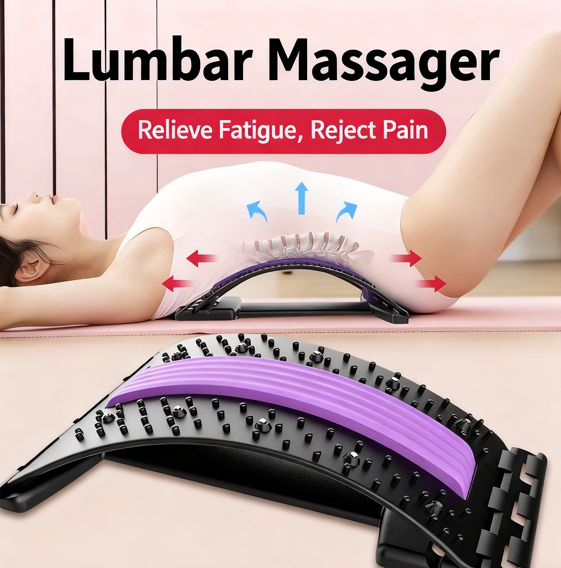 Lumbar Support Back Massager V - Back Stretcher Lumbar 리뷰 및 가격